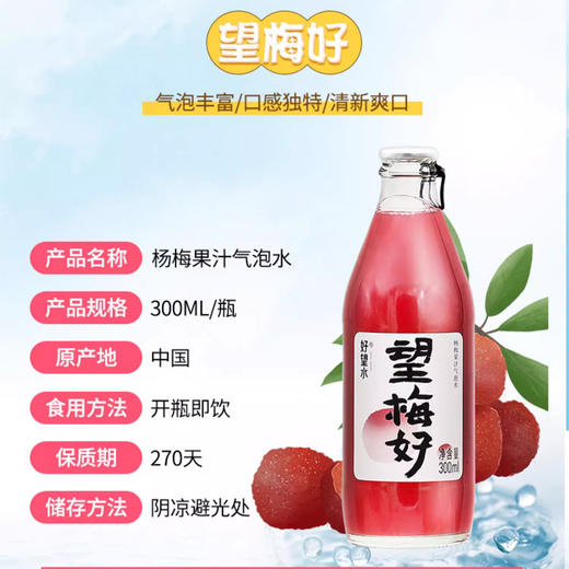 望梅好300ml/瓶（气泡丰富，口感独特，清新爽口） 商品图1