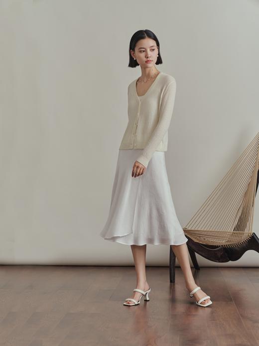 几何双绉斜纹裁向新中式真丝半裙（两色）FB4263236 商品图2