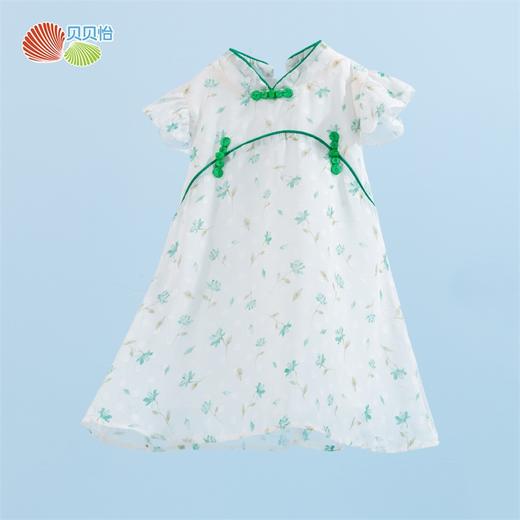 贝贝怡童装女童连衣裙夏天儿童公主裙古风裙子中国风新款夏装 商品图4