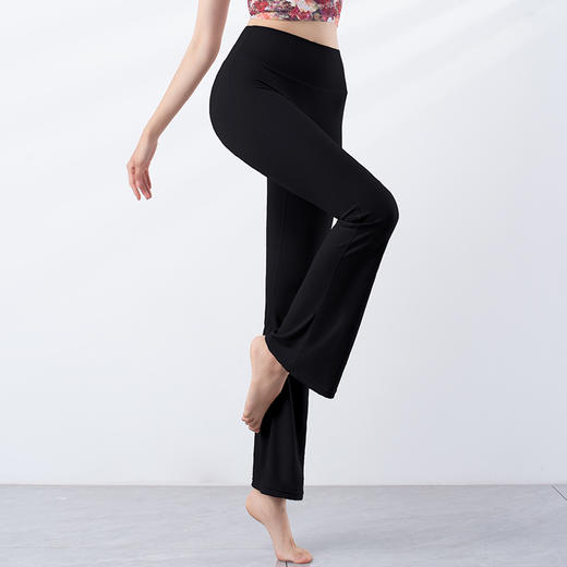 跃牌【洛水之神系列】修身显瘦高腰微喇瑜伽长裤YC024-1 商品图5