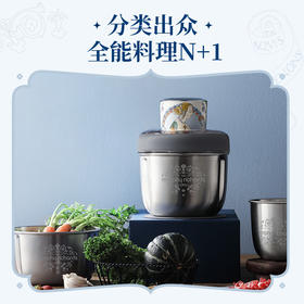 摩飞电器（Morphyrichards）绞肉机 家用绞馅机碎肉机电动多功能辅食料理机剥蒜器 MR9401A（大英博物馆联名款）