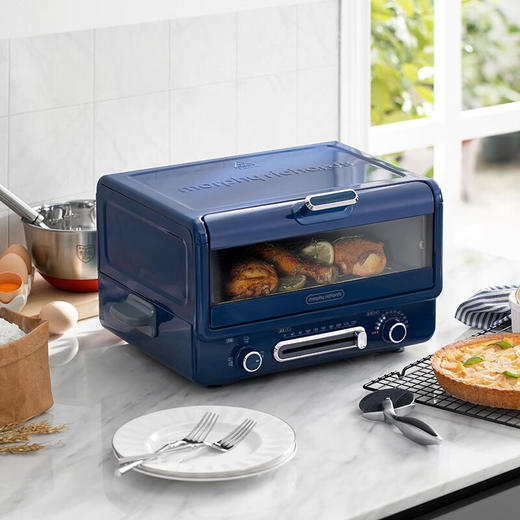 摩飞电器（Morphyrichards） 电烤箱家用煎烤一体机发酵解冻烤肉多功能锅小魔箱MR8800 商品图1