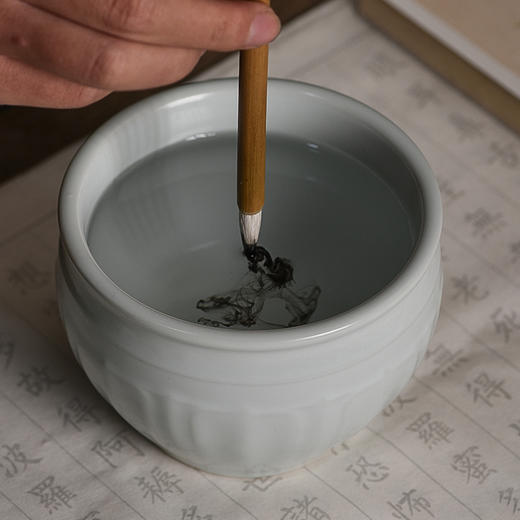 【庆学堂】青瓷笔洗 汝窑 玉青 商品图1