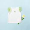贝贝怡夏季儿童女宝宝夏装衣服时尚轻薄女孩短袖花边T恤飞袖上衣 商品缩略图11
