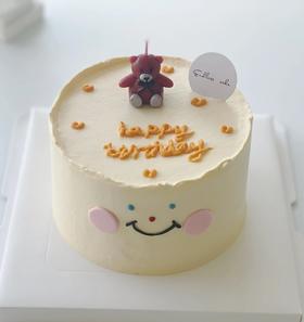 【优品系列】---含翻糖蛋糕【笑脸】