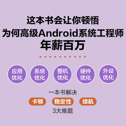 官网 Android系统性能优化 卡顿 稳定性与续航 中兴通讯终端事业部 中兴通讯技术丛书 Android系统优化技术书籍 商品图1