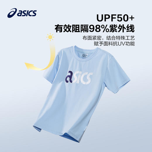ASICS/亚瑟士童装2023新款夏季运动休闲男女儿童针织短袖T恤 商品图2