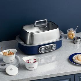 摩飞电器（Morphyrichards）电蒸锅家用极速蒸锅大容量单层不锈钢蒸炖锅蒸煮锅一体多功能锅MR1168