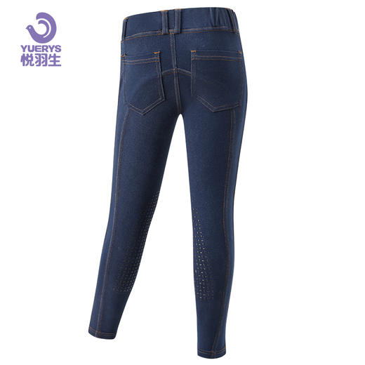 悦羽生夏季儿童半硅胶高弹牛仔马裤-41601 商品图1