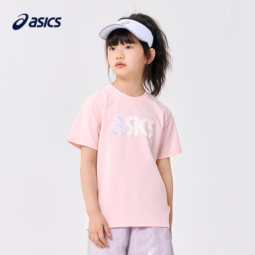 ASICS/亚瑟士童装2023新款夏季运动休闲男女儿童针织短袖T恤 商品图3