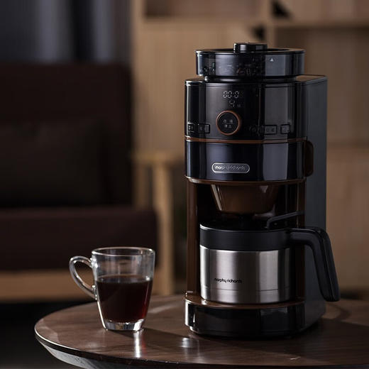 摩飞电器（Morphyrichards） 家用美式全自动咖啡机研磨滴漏式带真空保温壶MR1103 标准版 商品图0