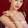 周六福5D硬金粉红手绳财币生肖龙经典花朵编绳定价足金官方手饰 商品缩略图4