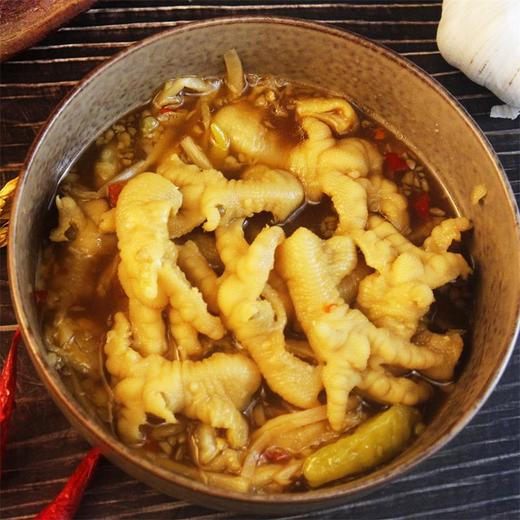 理想归农 柠檬味蒜香味去骨鸡爪 无骨鸡爪 精细脱骨0添加 商品图1