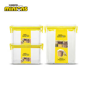  小黄人（Minions）  密封罐三件套	MN-MF-3 黄色