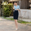 AD高级感职业西装洋装女夏季通勤短袖拼接ol气质商务工作装裙子 商品缩略图2