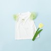 贝贝怡夏季儿童女宝宝夏装衣服时尚轻薄女孩短袖花边T恤飞袖上衣 商品缩略图3