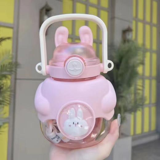 【可爱小巧便携大肚杯】安心材质便携带，密封防漏，小身材大肚量，直饮口吸管，儿童水杯夏季可爱幼儿园塑料吸管水杯子女孩小学生上学专用大肚杯sh 商品图5