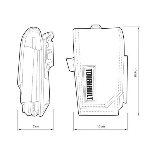 快挂手机专用工具袋TB-CT-33PTOUGHBUILT拓必得官方正品  8个/箱 商品图1