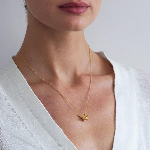 订购7周到｜Alex Monroe-Flying Bee-小蜜蜂 珍珠 项链［英国设计师］ 商品图1