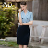 AD高级感职业西装洋装女夏季通勤短袖拼接ol气质商务工作装裙子 商品缩略图0
