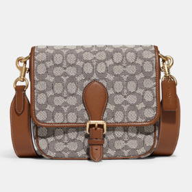 年中大促！Coach 专柜款 Frankie 提花马鞍包