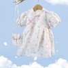 贝贝怡童装女童连衣裙夏季新款宝宝裙子中国风甜美碎花裙 商品缩略图4