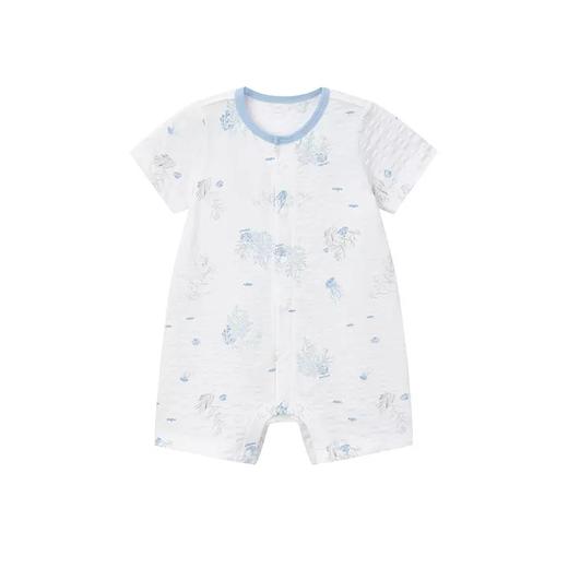 英氏婴儿衣服夏装连体哈衣2023年新款薄款爬服YLABJ2P007A 商品图3