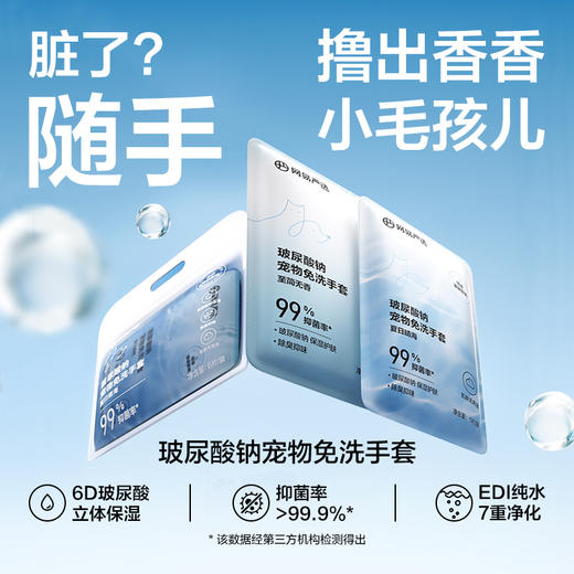 玻尿酸钠宠物免洗手套（抽装6片） 商品图1