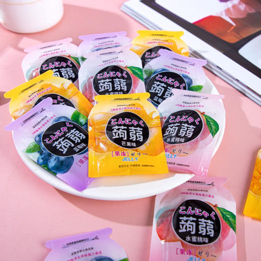 【嘴馋无腹担！蒟蒻果冻】一口咬下，汁水四溢，香甜无比。口感细腻，清凉。网红布丁儿童零食办公室休闲食品果汁果冻吸吸冻儿童营养品健康特价清仓 商品图2
