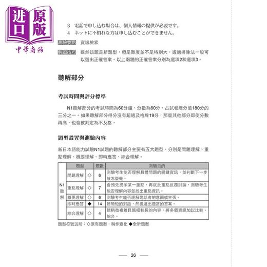 【中商原版】JLPT新日检【N1考题】十回全真模拟试题大作战 JLPT新日檢 台版 原版图书教材教辅参考工具书 日语考试 日语学习 商品图2