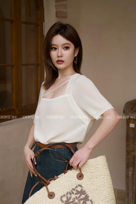 【门店同款】夏季玫瑰-设计感冰丝上衣 150912890 商品图9