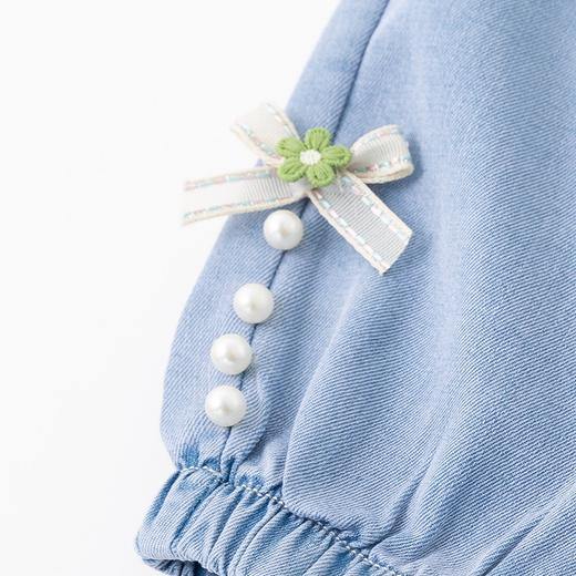 贝贝怡儿童束脚裤夏季薄款女童装大童夏装长裤夏款休闲牛仔裤子 商品图8