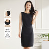 【打底可外穿】罗蒙夏季女装无袖连衣裙女士中长款商务休闲日常百搭基础款弹力小黑裙女 商品缩略图1