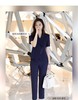  短袖西装外套套装女夏季薄2023款新款西装裤修身职业正装 商品缩略图0