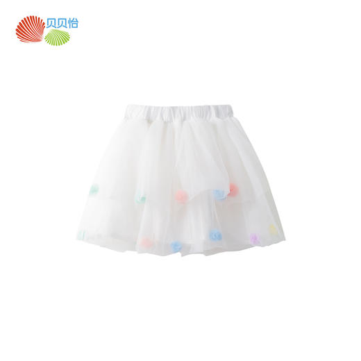 贝贝怡女童半身裙儿童蓬蓬裙夏季女孩短裙大童公主网纱裙子夏装 商品图4
