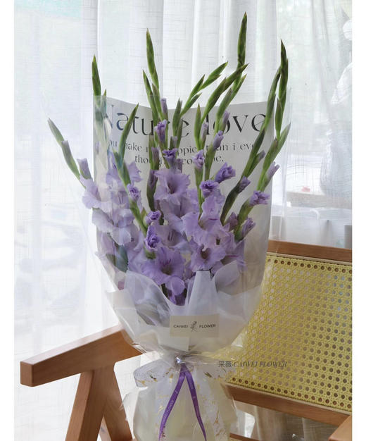 【剑兰】稀有色系 浅紫色（香芋紫）约9-10枝/扎 商品图5