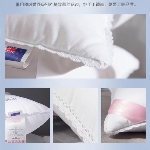 新西兰OKIOKI 玻尿酸面膜枕头 蓝色/粉色蕾丝边 1个装 商品图4