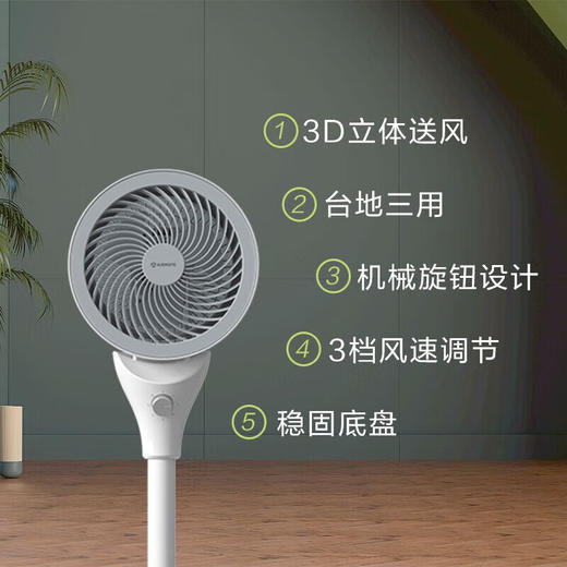 艾美特（AIRMATE）电风扇FA18-X80 小型台地扇 空气循环扇 企业业务 遥控定时节能风扇 自然凉风艾美特循环扇 商品图5