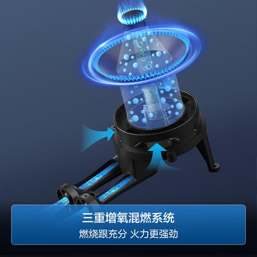 海尔（Haier）燃气灶 5.2KW大火力 三重增氧混燃系统 辟火支锅架 40°大角度出火  嵌入式双眼灶 一级能效 台式灶 意外熄火保护 JZT-Q2BE5(天然气 ) 商品图3