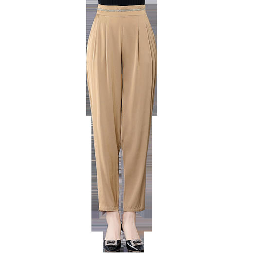重磅真丝女裤哈伦裤桑蚕丝直筒长裤LS-LV8907 商品图4