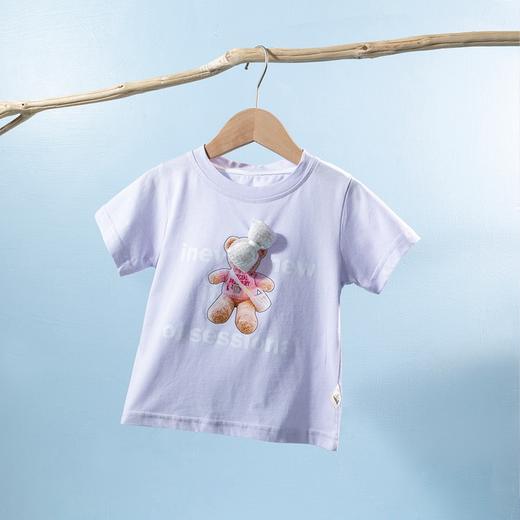 贝贝怡女童短袖t恤夏季儿童夏装上衣新款大童纯棉半袖童装潮 商品图3