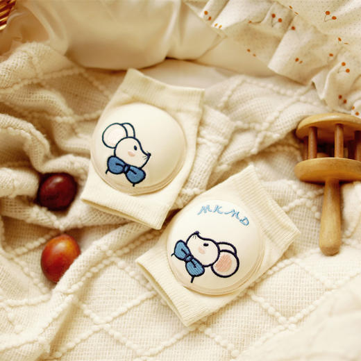 【宝宝学步护膝 健康亲肤透气】23年夏宝宝护膝爬行袜婴儿护膝防摔护具网眼透气儿童膝盖保护袜套 商品图13