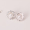 美裕 银925淡水珍珠耳钉 9-10mm白 106603 商品缩略图1
