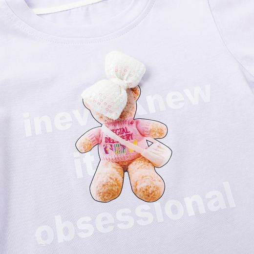 贝贝怡女童短袖t恤夏季儿童夏装上衣新款大童纯棉半袖童装潮 商品图7