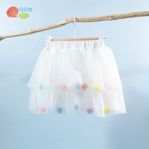 贝贝怡女童半身裙儿童蓬蓬裙夏季女孩短裙大童公主网纱裙子夏装 商品图1