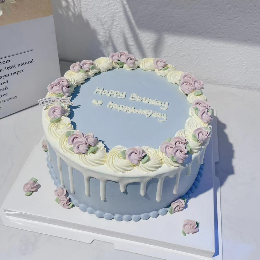 繁花灿烂——女士裱花生日蛋糕