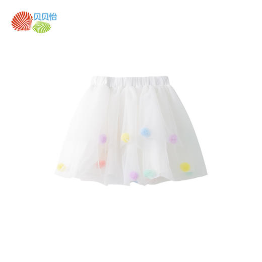 贝贝怡女童半身裙儿童蓬蓬裙夏季女孩短裙大童公主网纱裙子夏装 商品图5