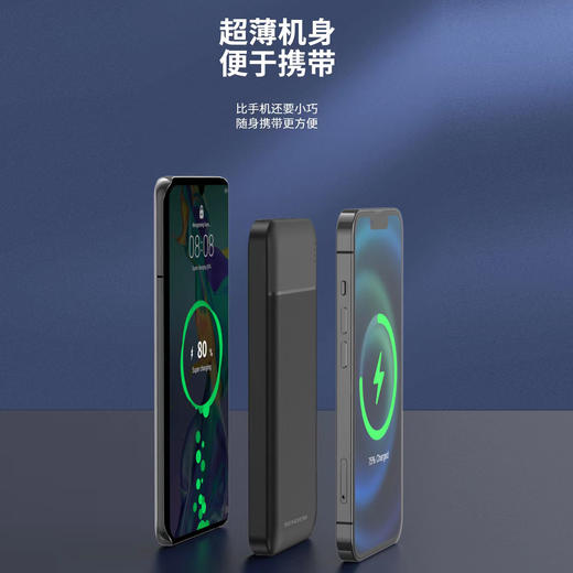 10000毫安移动电源锐客系列足量实标超薄便携式pk81 商品图2