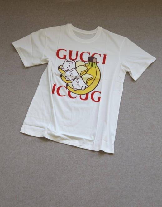 脑瓜子嗡嗡的吧 哈！情侣段 咕子的 联名合作款 香蕉喵 薄棉 短袖Tee 商品图0