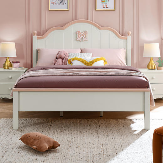 喜梦宝成人床儿童床女孩公主床1.2米单人床1.5米少女房 茉莉 商品图0